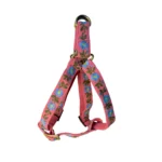 MITRAYA Geometric Pattern Dog Step-In Harness, Denim Jacquard Canvas, Multicolour Geometric Design, Adjustable with Buckle, Fancy and Stylish Dog Collar