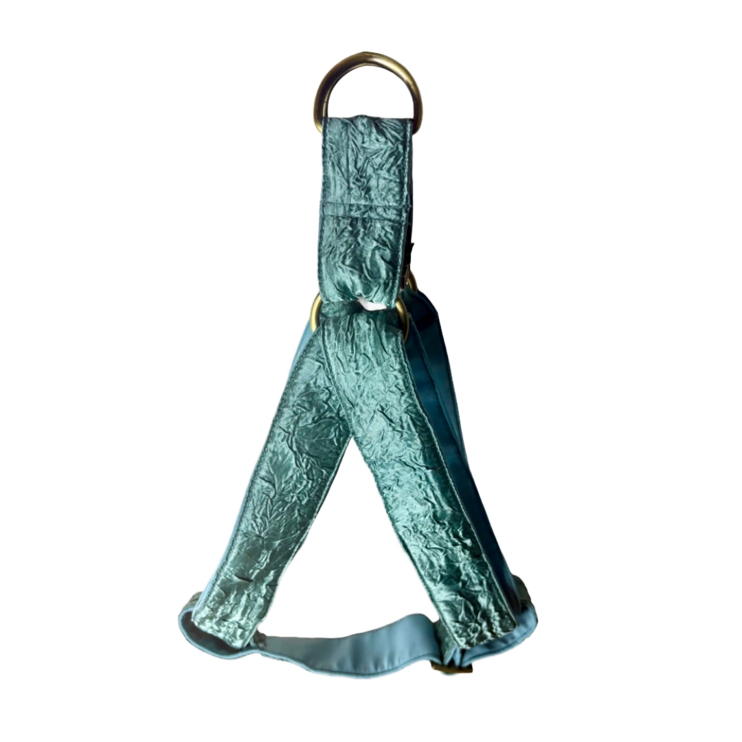 MITRAYA Floral Embroidered Dog Step-In Harness, Fancy Pet Harness with Coral and Pink Flowers, Adjustable and Durable Harness