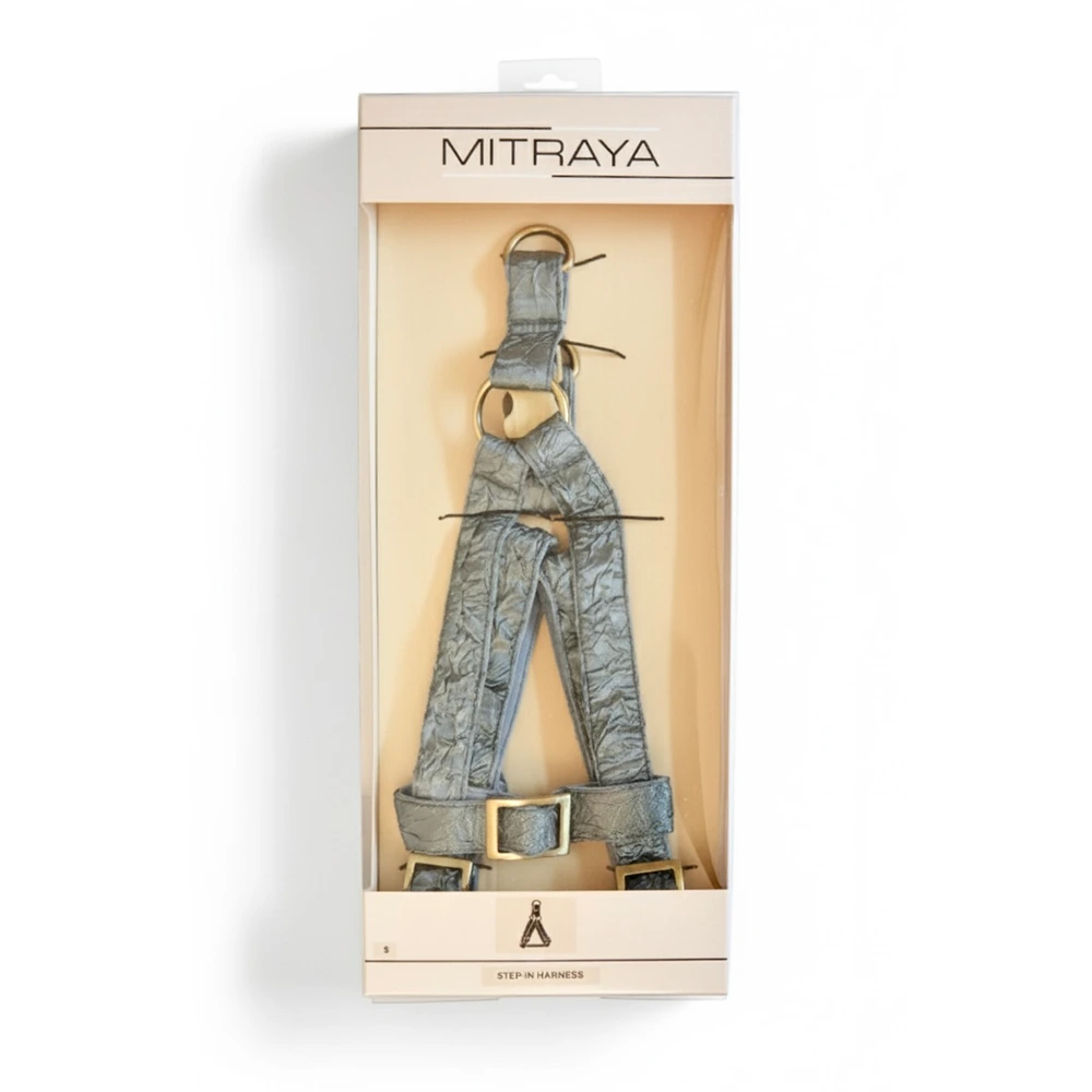 MITRAYA Floral Embroidered Dog Step-In Harness, Fancy Pet Harness with Coral and Pink Flowers, Adjustable and Durable Harness